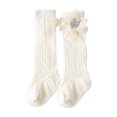 Baby Girls Knee High Socks Breathable Cutout Mesh Flower Dress Socks