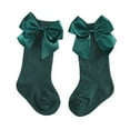thumbnail image 1 of Baby Girls Knee High Socks Toddler Big Bow Breathable Dress Socks Little Girls Cotton Tube Stockings for Newborn Infant 0-3 Years (1/4/6/10 Pairs), 1 of 7