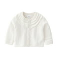 thumbnail image 1 of Baby Girls Knit Sweater Autumn Solid Long Sleeve Tops Cardigan Clothes Girls Coats Size 5-6 Coats And Jackets for Kids Toddler down Coat 4t Big Kid Winter Coat Girls Light Jacket Size 8 Girls Canvas, 1 of 3