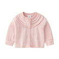 thumbnail image 1 of Baby Girls Knit Sweater Autumn Solid Long Sleeve Tops Cardigan Clothes Girls Coats Size 5-6 Coats And Jackets for Kids Toddler down Coat 4t Big Kid Winter Coat Girls Light Jacket Size 8 Girls Canvas, 1 of 7