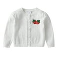Baby Girls Knit Sweater Autumn Solid Long Sleeve Tops Cardigan Clothes