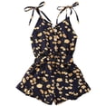thumbnail image 1 of Mevireiy Baby Girls Leopard Romper Overalls Strap Button Sleeveless Halter Summer Jumpsuit Shorts Outfits, 1 of 8