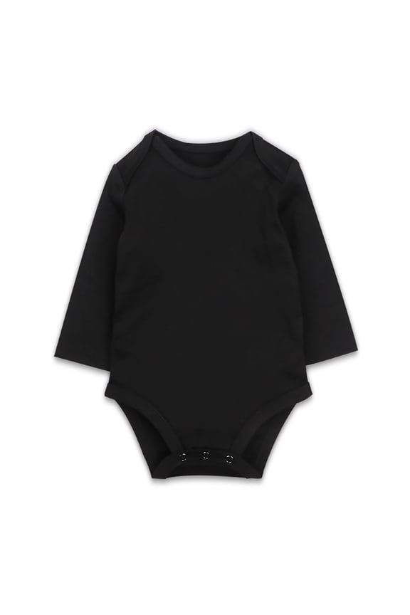 Baby Girls Long Sleeve Bodysuit Soft Basic with Snap Closure for and Toddler Comfort