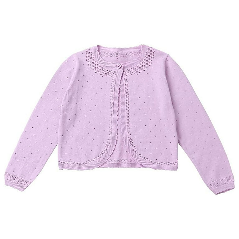 Baby Girls Long Sleeve Shawl Cardigan Knit Sweater Toddler Bolero Shrug Button Closure Spring Summer Dress Cover Up Walmart