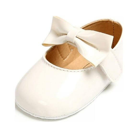 Baby Girls Mary Jane Ballet Flats PU Shoes Toddler Infant Prewalker First Walkers Dress Crib Shoes
