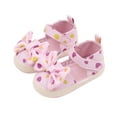thumbnail image 1 of Baby Girls Mary Jane Flats Non-Slip Dots Bowknot Princess Dress Shoes, 1 of 6