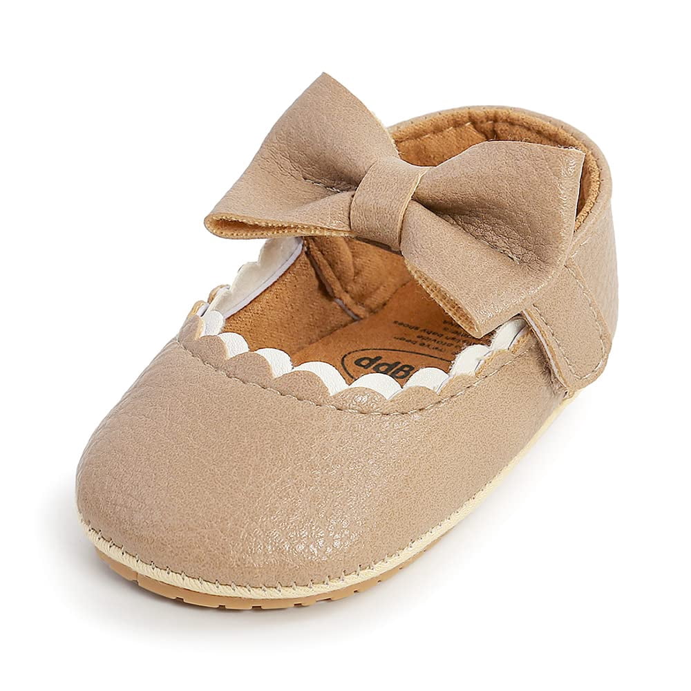 Baby Flatsy Baby Girls Mary Jane Flats with Bowknot Ballet Infant Princess Dress ...