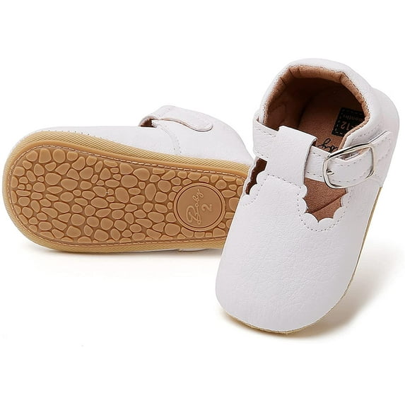 Baby Girls Mary Jane Flats with Bowknot Ballet Slippers Toddler First Walkers Infant Princess Wedding Christmas Dress Shoes