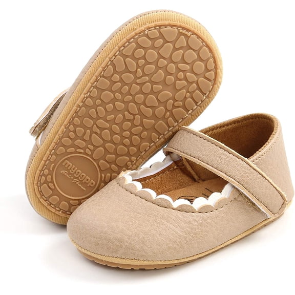 Baby Girls Mary Jane Flats with Bowknot Ballet Slippers Toddler First Walkers Infant Princess Wedding Christmas Dress Shoes