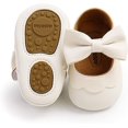 thumbnail image 1 of Baby Girls Mary Jane Flats with Bowknot Flowers,Princess Wedding Dress Ballet Shoes Non-Slip Toddler First Walkers Newborn Crib Shoe, 1 of 7