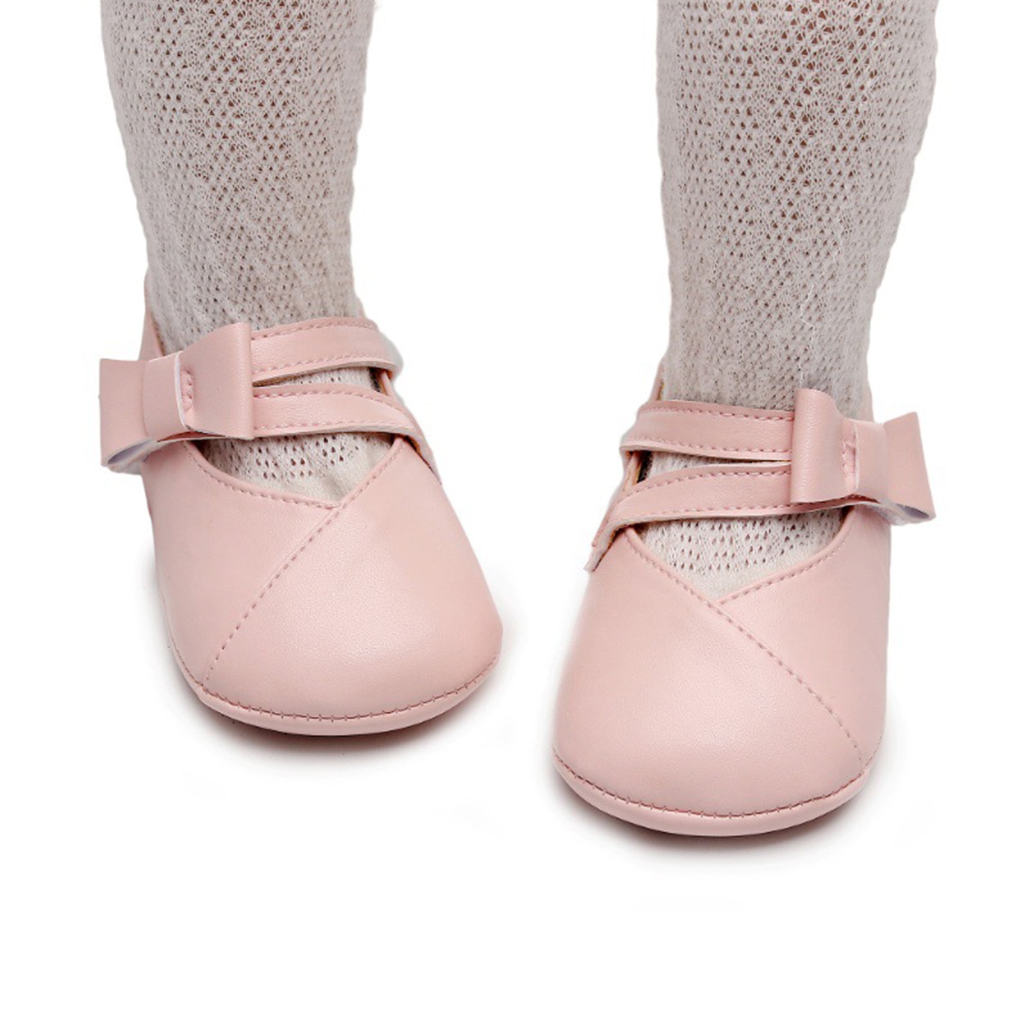 Baby Girls Mary Jane Shoes Bowknot Princess Flats Walking Shoes