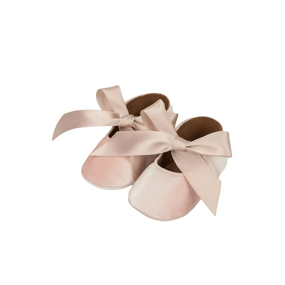 Baby Girls Mary Jane Shoes Soft Sole Ballet Slippers Bow Princess Newborn Dress Wedding Flat Shoes