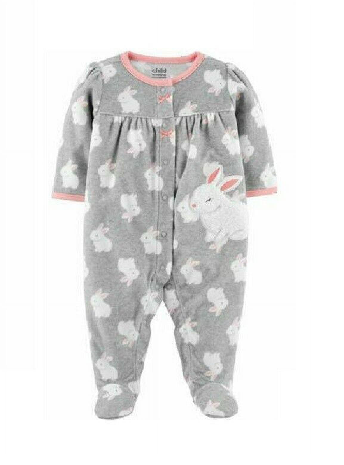 Baby Girls Microfleece Footed Blanket Sleeper