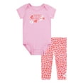 thumbnail image 1 of Baby Girls Nike Floral Bodysuit and Leggings Set Color: Pink Rise Size: 12 MONTHS, 1 of 5