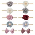 Baby Girls Nylon Elastic Headband Soft Flower Hair Band For Toddler