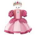 thumbnail image 1 of Baby Girls Peach Princess Dress w/Headband Party Fancy Tutu Dress, 1 of 7