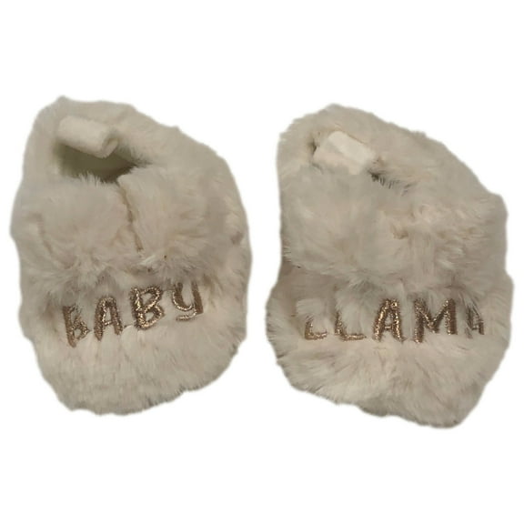 Baby Girls Plush Fuzzy Baby Llama Slippers House Shoes 6-9 Months