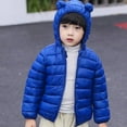 thumbnail image 1 of Baby Girls Puffer Coat Baby Girls Winter Coat Cute Bear Hooded Jacket Lightweight Puffer Jacket for Baby Outerwear Coats Little Boys Girls Clothes 12-24 Months, 1 of 6