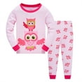 thumbnail image 1 of Baby Girls Pyjamas Owl Long Sleeve Sleepwear Toddler Winter 2 Piece Clothes Pink Nightwear Kids Cotton Pjs Sets 4T, 1 of 7
