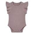 Baby Girls Ribbed Knit Bodysuits Summer Tank Style Sleeveless Rompers ...