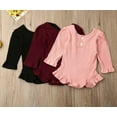 thumbnail image 1 of Baby Girls Ribbed Ruffle Bodysuit, 1 of 6