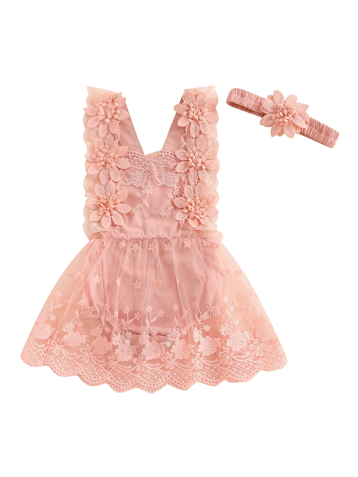 Choupette Charming 3D Flowers Decorated Bodysuit