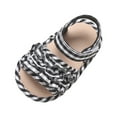 thumbnail image 1 of Baby Girls Sandals Summer Outdoor Beach Checkered Newborn Infant First Walker Prewalker Crib Shoes, 1 of 7
