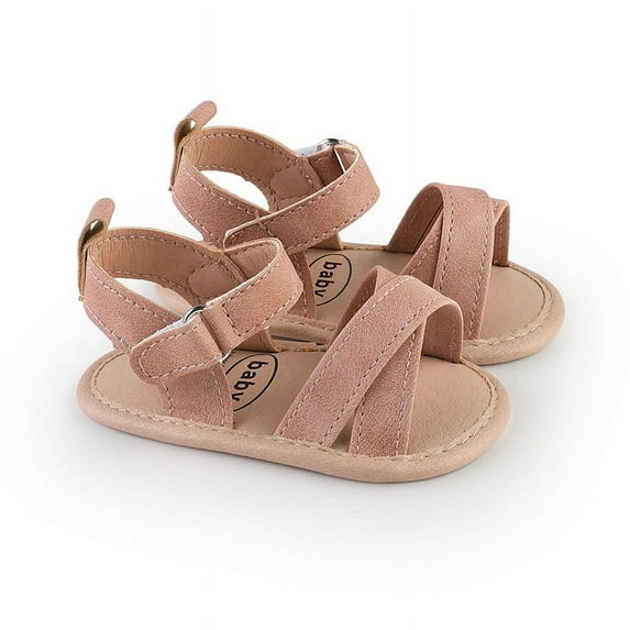 Baby Girls Sandals Summer Shoes Outdoor First Walker Toddler Girls Boys Shoes for 0-18 Months