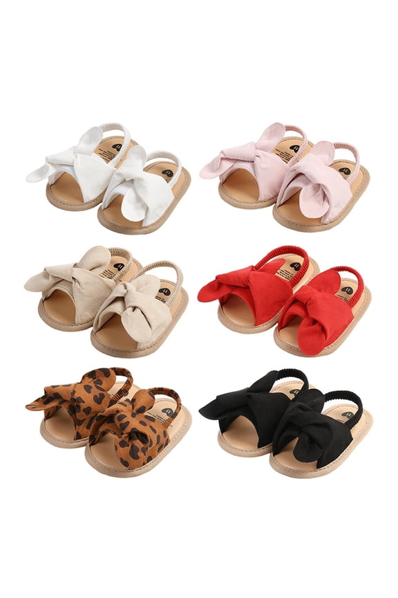 Baby Girls Sandals Summer Shoes Outdoor First Walker Toddler Girls Boys Shoes for 0-18 Months