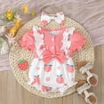 thumbnail image 1 of Baby Girls Sets Clothing Fruits Prints Short Sleeve Ruffles Jumpsuits & Rompers Clothes Daily-Wear, 1 of 6