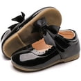 thumbnail image 1 of Baby Girls Shoes Mary Jane Flats Bowknot Non-Slip Toddler Girl Dress Shoes First Walkers Princess Wedding Shoes, 1 of 7