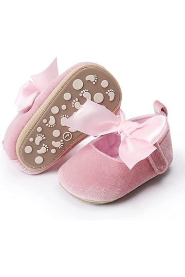 strapless open back dress MARIAN Baby Pink Leather Court Shoe with Bow 2222 – Fabucci Shoes
