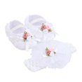 thumbnail image 1 of Baby Girls Shoes, Soft Sole Flower Toddler Shoes with Headband, 1 of 6