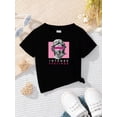 thumbnail image 1 of Baby Girls' Short Sleeve T-Shirt With Printed Patterns, 1 of 3