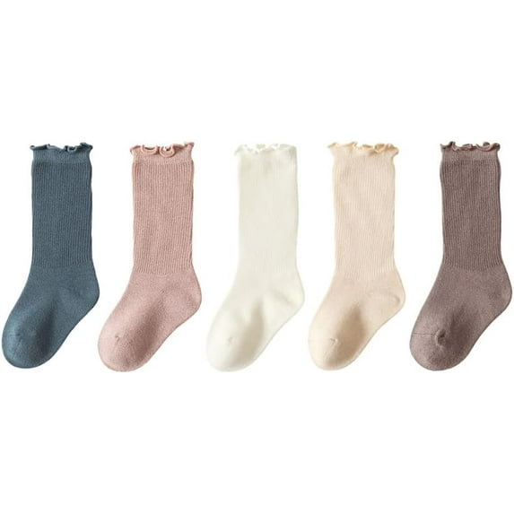 Baby Girls Socks Toddlers Ruffle Socks Girl's Frilly Dress Socks Baby Summer Mesh Socks Solid Crew Socks