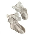 thumbnail image 1 of Baby Girls Socks with Bow Infants Toddlers Cotton Ankle Socks Christmas Baby Socks, 1 Pair, 1 of 5