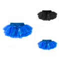 thumbnail image 1 of Baby Girls Soft Fluffy Tutu Skirt with Bowknot â Solid Color Tiered Layer Tulle Shorts for Party, Carnival, Toddler Wear, 1 of 4