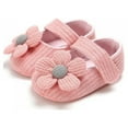 thumbnail image 1 of Baby Girls Soft Sole Anti-Slip Casual Walking Shoes Flower Flats Pre-walker Newborn Light Baby Sneaker Shoes, 1 of 4