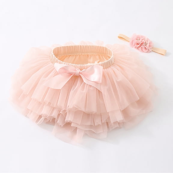 Baby Girls Soft Tutu Skirt Party Carnival Toddler Girl Mesh Tutu Bowknot Skirt Hairband Long Skirts for Girls Dance Skirt Bohemian Skirt Bathing Suit Skirt Cover up Cow Skirt Women Checke Skirt Midi