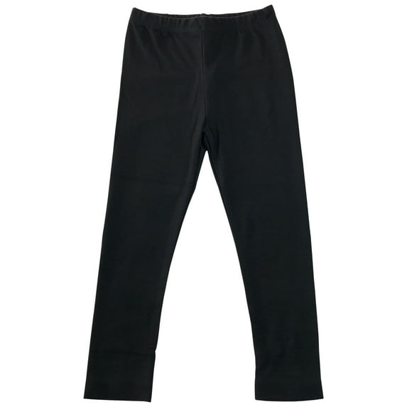 Baby Girls Solid Comfort Stretch Soft Active Leggings for Spring Fall Black 1T (P201518P)