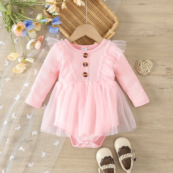 Sunshuilll Long Sleeve Dress Romper Bodysuit, Outfit Sets (Big & Tall)