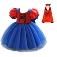 thumbnail image 1 of Baby Girls Spider Costume Dress Christmas Halloween Birthday Cosplay Outfit, SIZE 6M to 3Y, 1 of 7