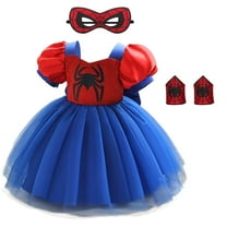 Baby Girls Spider Costume Dress Christmas Halloween Birthday Cosplay Outfit, SIZE 6M to 3Y