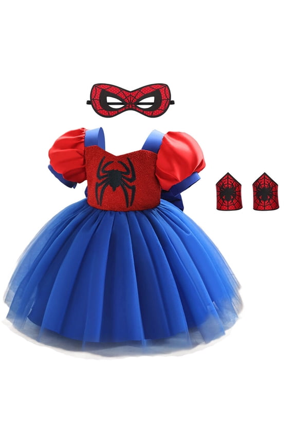 Baby Girls Cartoon Costume Dress Christmas Halloween Birthday Cosplay Outfit, SIZE 6M to 3Y