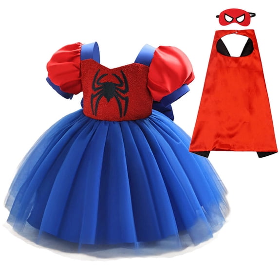 Baby Girls Cartoon Costume Dress Christmas Halloween Birthday Cosplay Outfit, SIZE 6M to 3Y