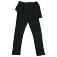 thumbnail image 1 of Baby Girls Stretchy Solid Footless Tulle Lace Leggings Skirt Pant Kids Black 1T (N70001C), 1 of 1