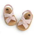 thumbnail image 1 of Baby Girls Summer Casual Open Toe Sandals Toddler Anti Slip Flats Prewalkers, 1 of 7