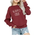 thumbnail image 1 of Baby Girls Sweatshirt Girls Crewneck Oversized Sweatshirt Kids Fashion Long Sleeve Pullover Tops 1-12 Years Toddler Baby Girls Long Sleeve Tops Red 2-3T, 1 of 6