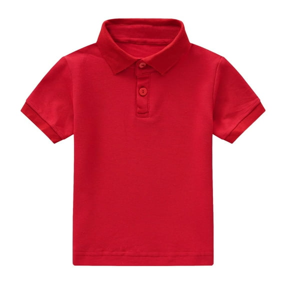 Baby Girls T-Shirt Short Sleeve Solid Summer Holiday Polo Shirt Versatile Pullover Polos