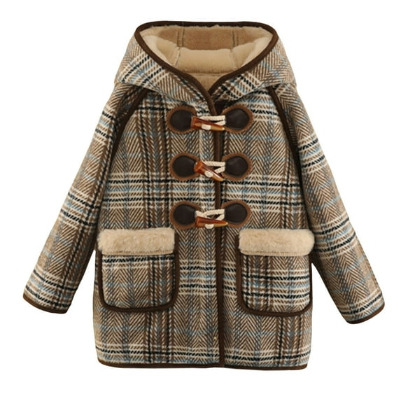 Baby Girls Teddy Long Coat Toddler Kids Winter Fleece Jacket Warm Outwear Clothes Blue 9-10 Years